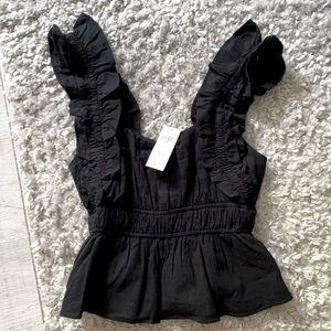 NWT Abercrombie tank with ruffle straps